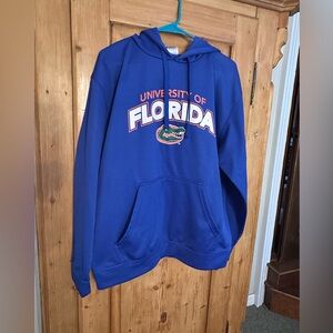 University of Florida Gators Blue Hoodie Size Large College Football Sports